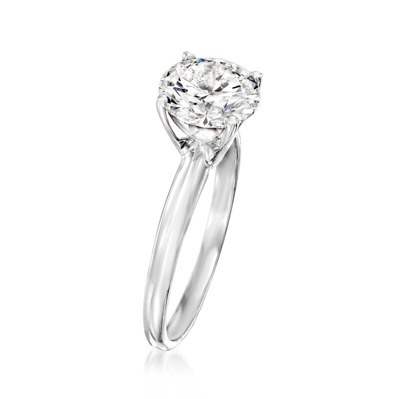 2.00 Carat Lab-Grown Diamond Solitaire Ring in 14kt White Gold image number 2