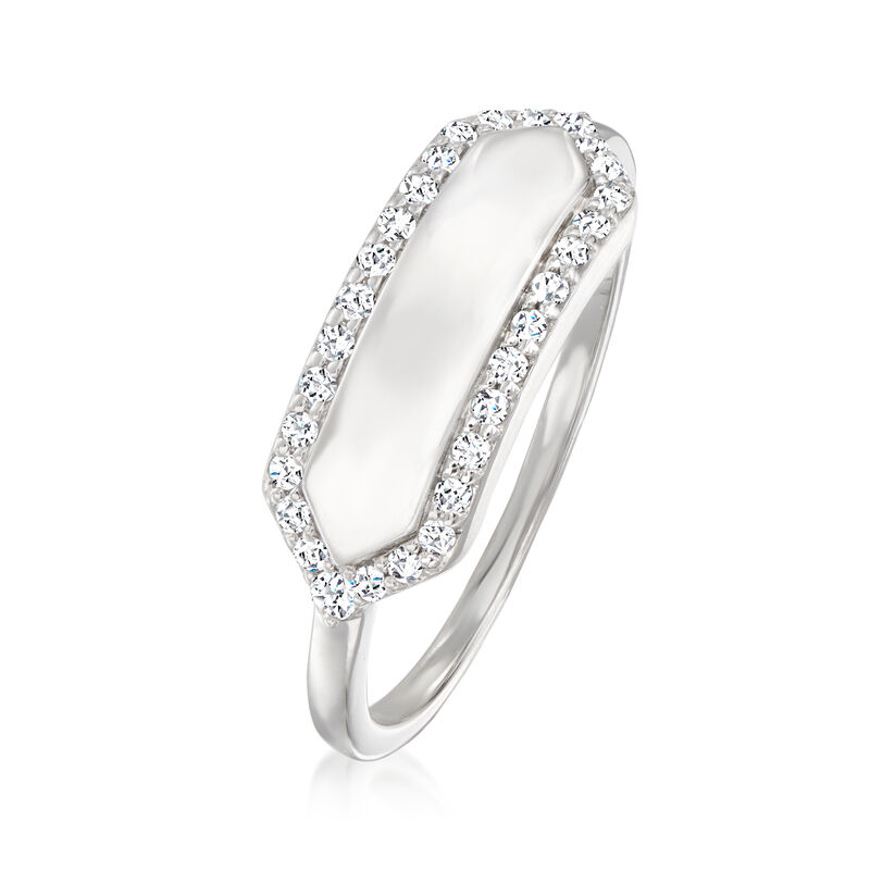 .20 ct. t.w. Diamond Personalized Ring in Sterling Silver image number 1