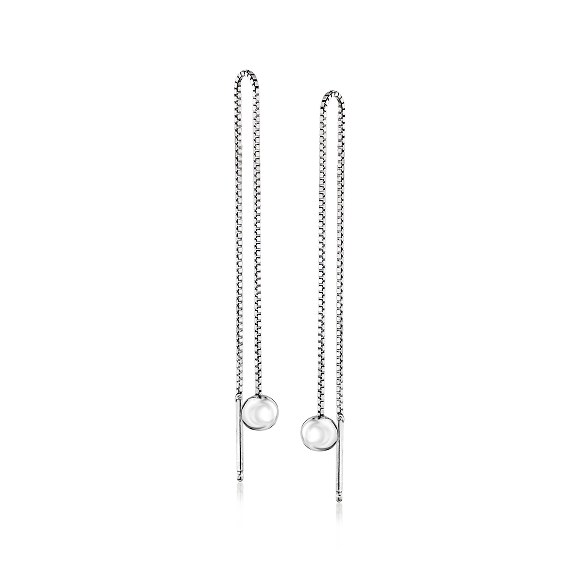 Sterling Silver Jewelry Set: Three Pairs of Threader Earrings