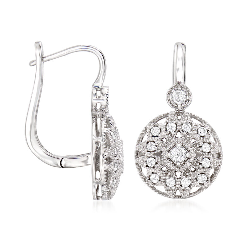 .50 ct. t.w. Diamond Multi-Shaped Drop Earrings in Sterling Silver  image number 2