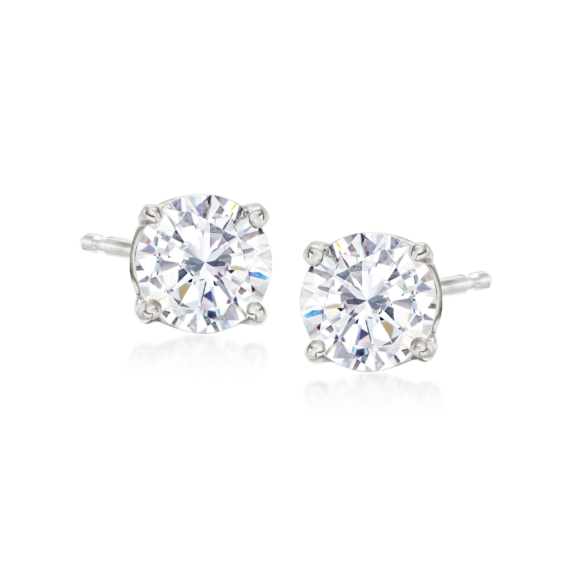 6.00 ct. t.w. CZ Jewelry Set: Three Pairs of Stud Earrings