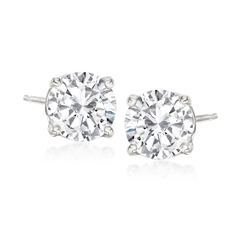 1.75 ct. t.w. Diamond Stud Earrings in 14kt White Gold image number 0
