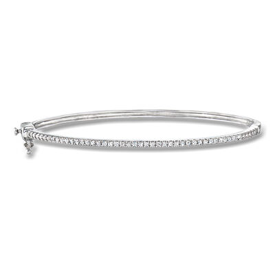.25 ct. t.w. Diamond Bangle Bracelet in Sterling Silver