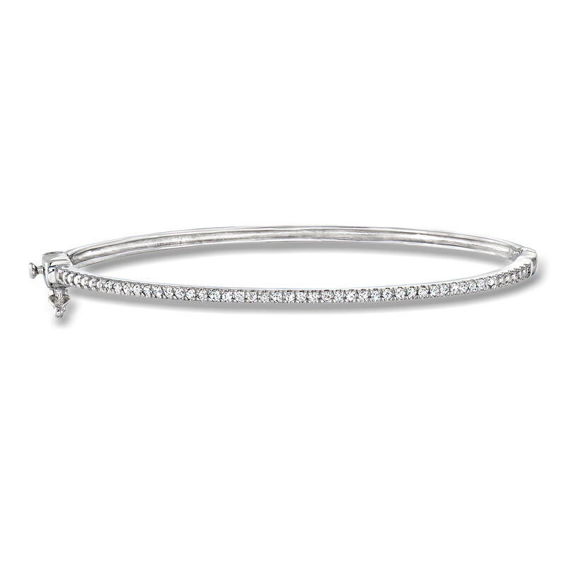 .25 ct. t.w. Diamond Bangle Bracelet in Sterling Silver image number 0