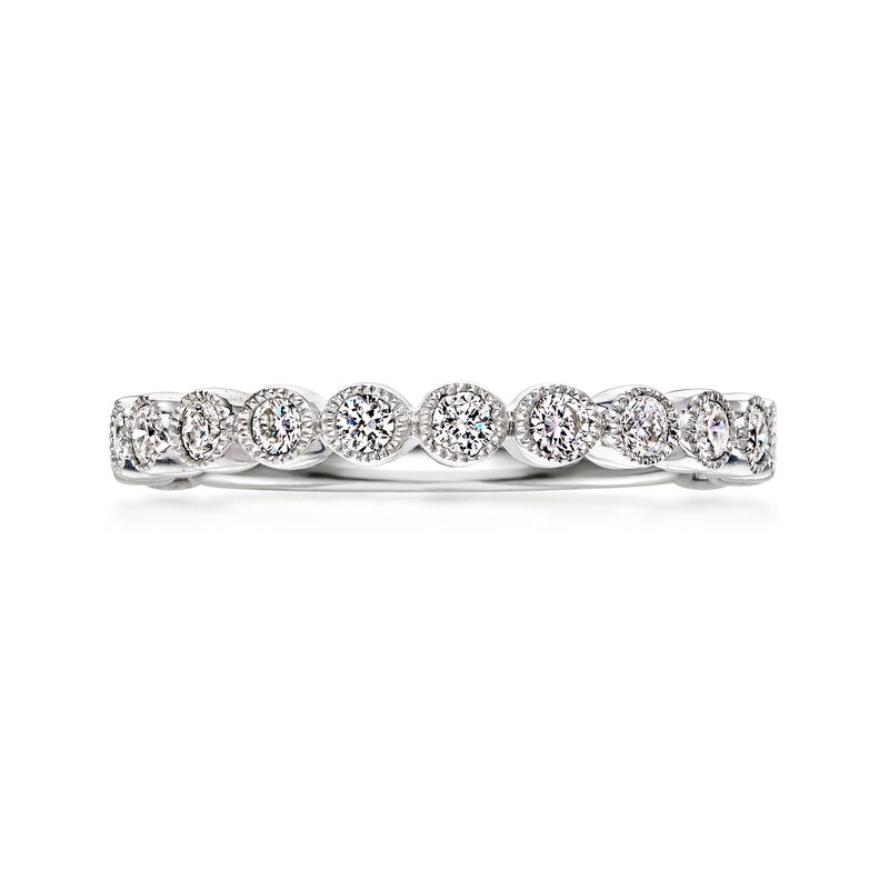 Gabriel & Co. .45 ct. t.w. Diamond Ring in 14kt White Gold. Size 7 image number 0