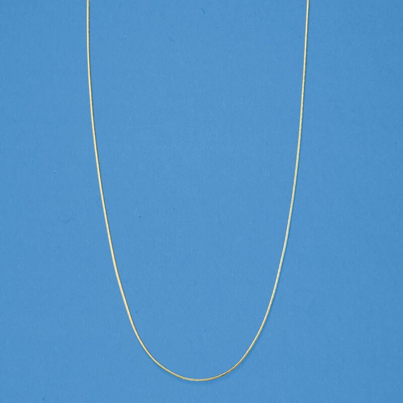 .8mm 14kt Yellow Gold Adjustable Snake-Chain Necklace. 22&quot; image number 3