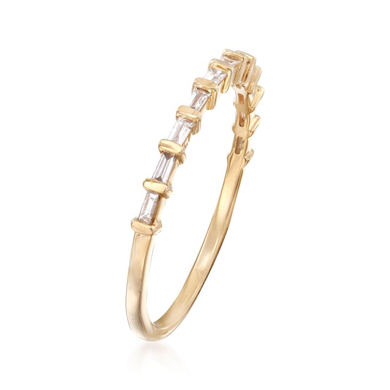 .16 ct. t.w. Baguette Diamond Band in 14kt Yellow Gold  image number 2