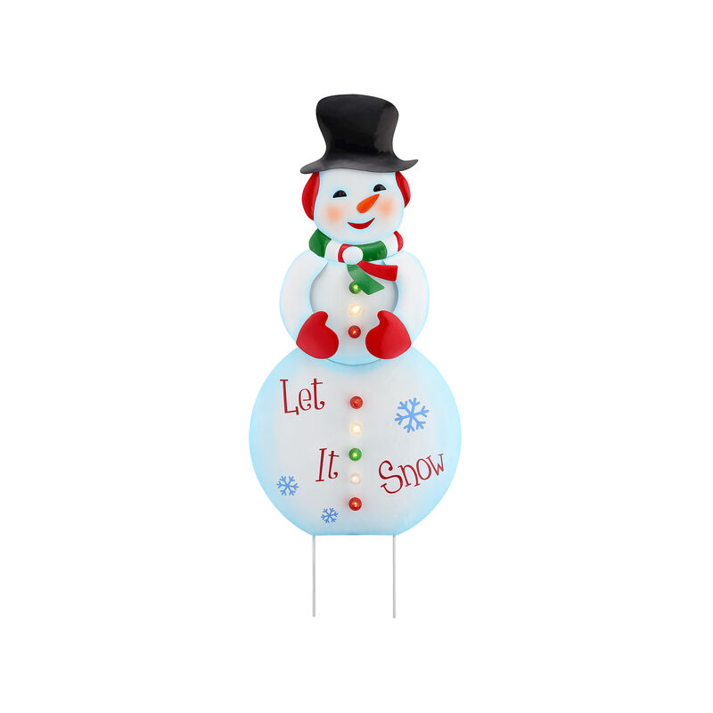 Mr. Christmas Outdoor Metal Snowman Sign image number 0