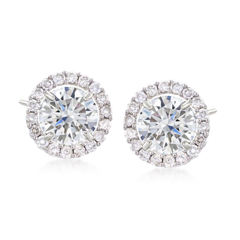 .51 ct. t.w. Diamond Open Circle Convertible Drop Earring Jackets in 14kt White Gold image number 6