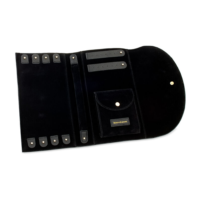 Ross-Simons Black Faux Leather Jewelry Case  image number 0