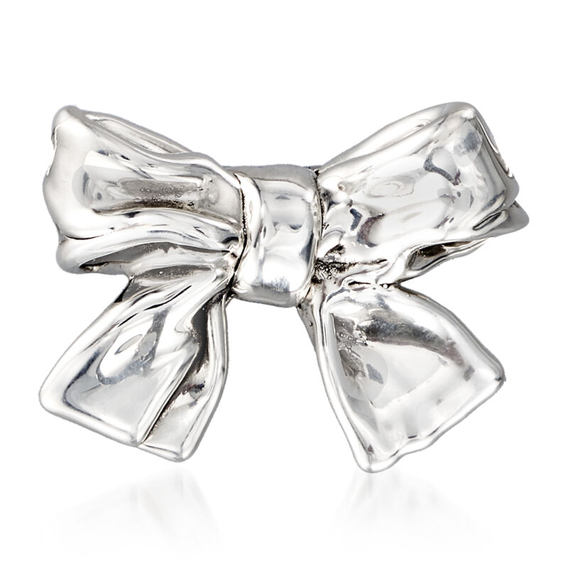 Sterling Silver Bow Pin/Pendant image number 0