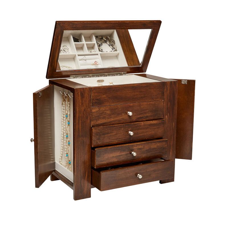 Mele & Co. "Makenna" Distressed Wooden Jewelry Box  image number 3