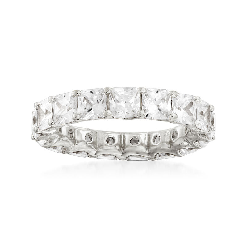 4.25 ct. t.w. CZ Eternity Band in Sterling Silver image number 0