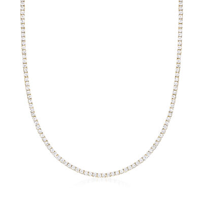 5.00 ct. t.w. Lab-Grown Diamond Tennis Necklace in 14kt Yellow Gold