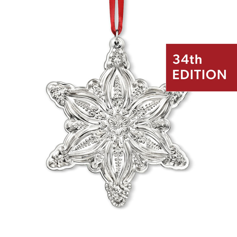 Towle 2023 Sterling Silver Annual "Old Master" Snowflake Ornament - 34th Edition image number 0