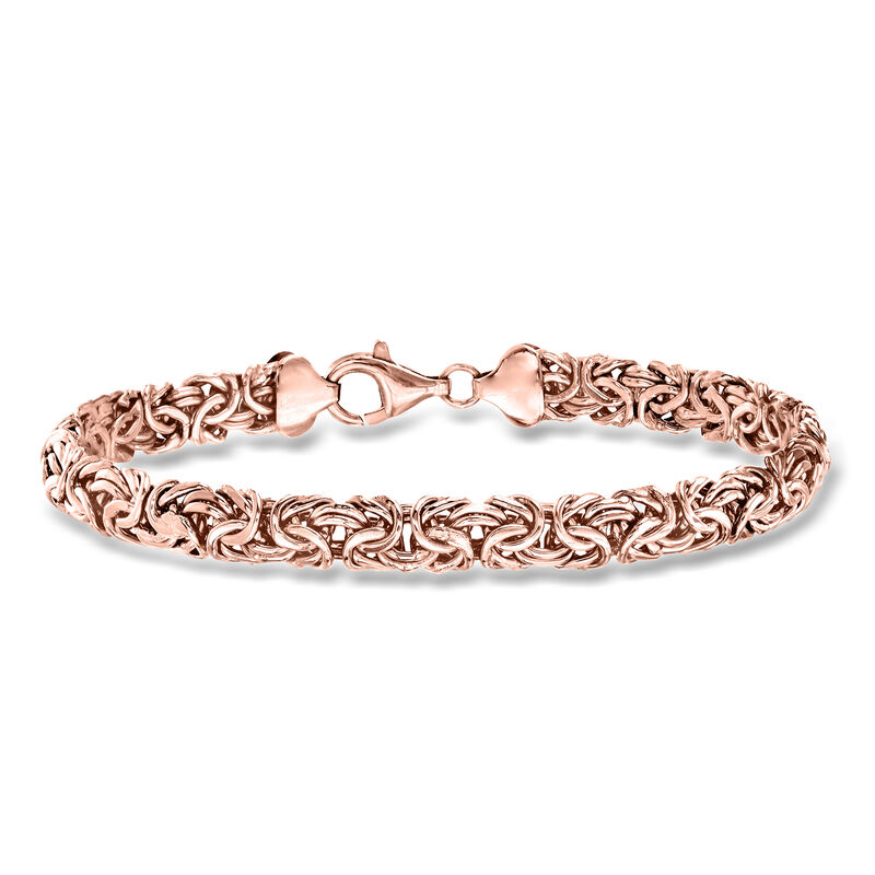 18kt Rose Gold Over Sterling Byzantine Bracelet image number 0