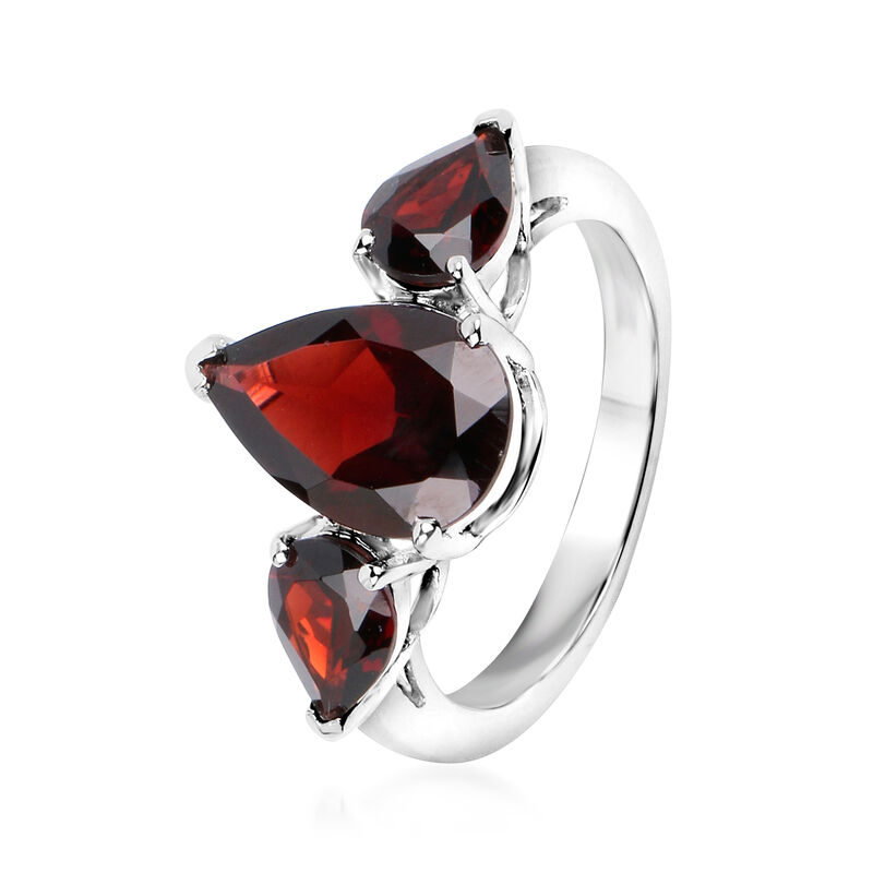 4.80 ct. t.w. Garnet Ring in Sterling Silver image number 1