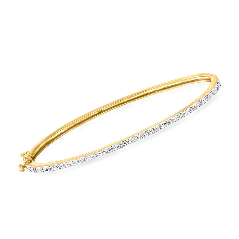 .50 ct. t.w. Lab-Grown Diamond Bangle Bracelet in 18kt Gold Vermeil image number 0