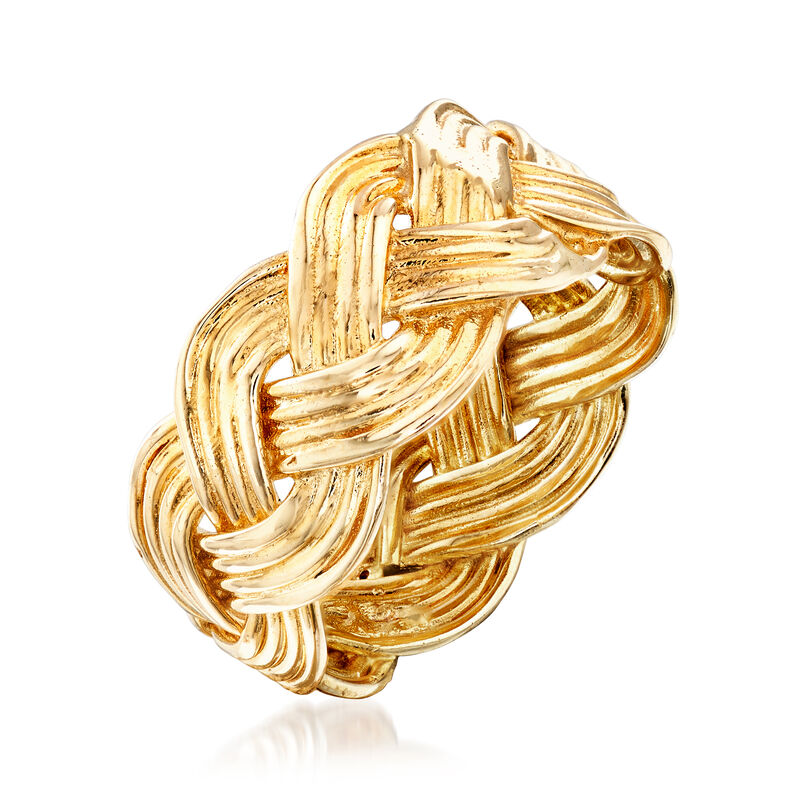 14kt Yellow Gold Braided Ring image number 2