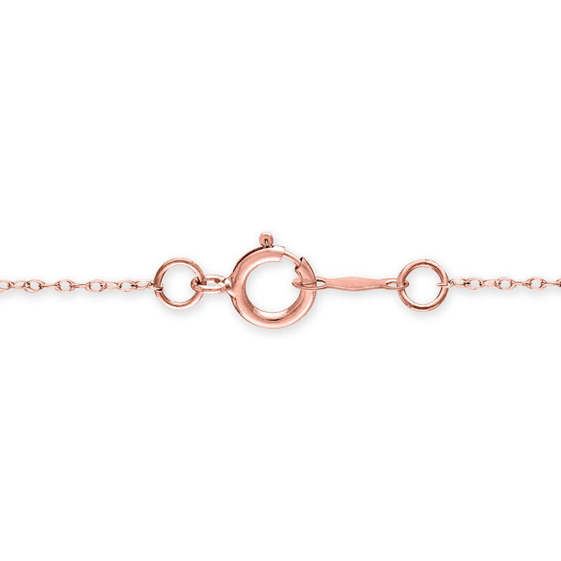 .20 ct. t.w. Diamond Clover Necklace in 14kt Rose Gold. 18" image number 1