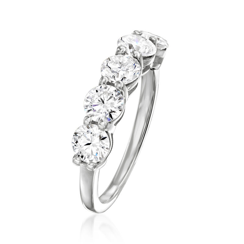 2.00 ct. t.w. Lab-Grown Diamond Five-Stone Ring in 14kt White Gold image number 2