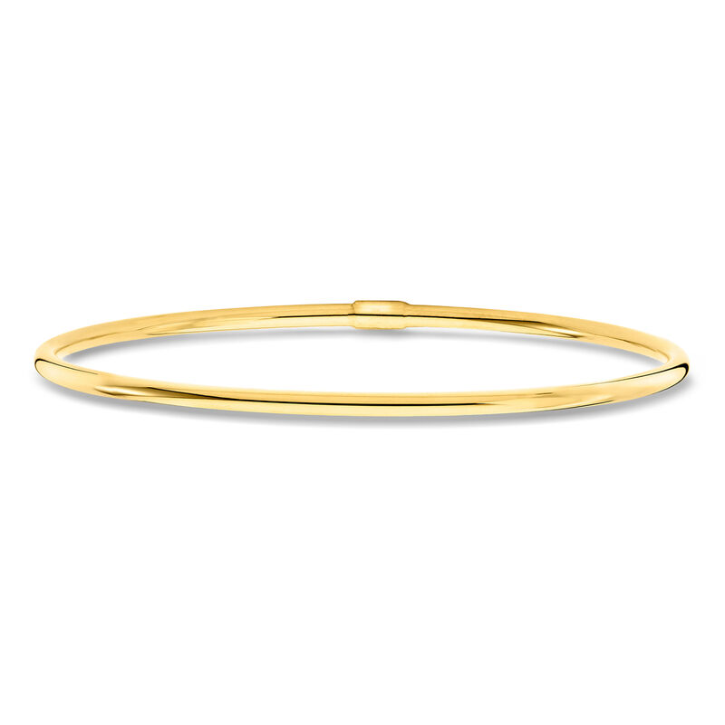 Italian 10kt Yellow Gold Bangle Bracelet image number 0