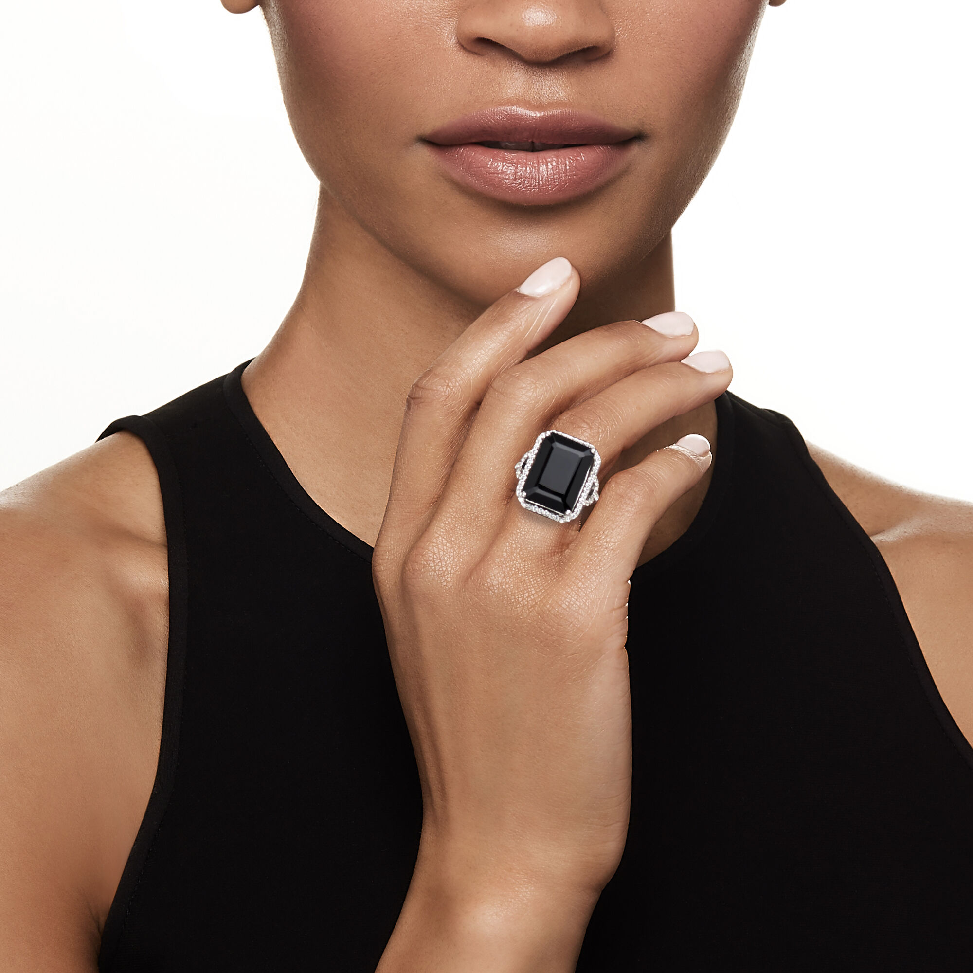 White onyx ring best sale