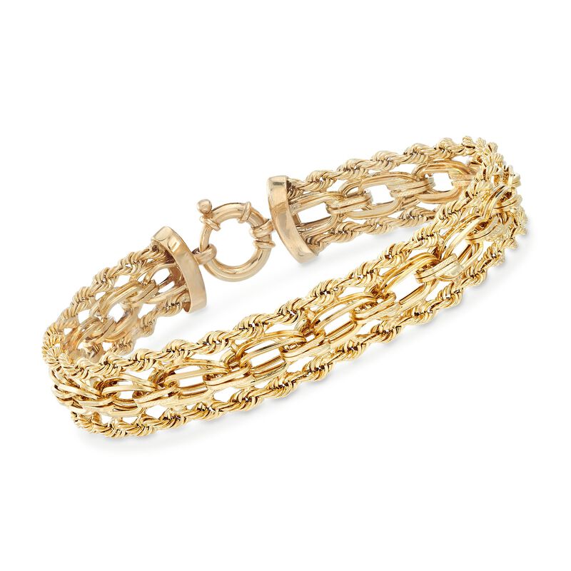 14kt Yellow Gold Multi-Link Bracelet image number 0