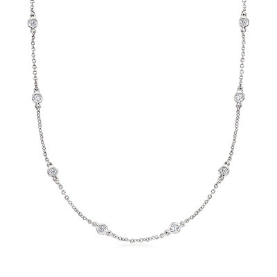 1.00 ct. t.w. CZ Necklace in Sterling Silver