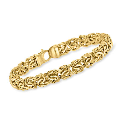 14kt Yellow Gold Byzantine Bracelet