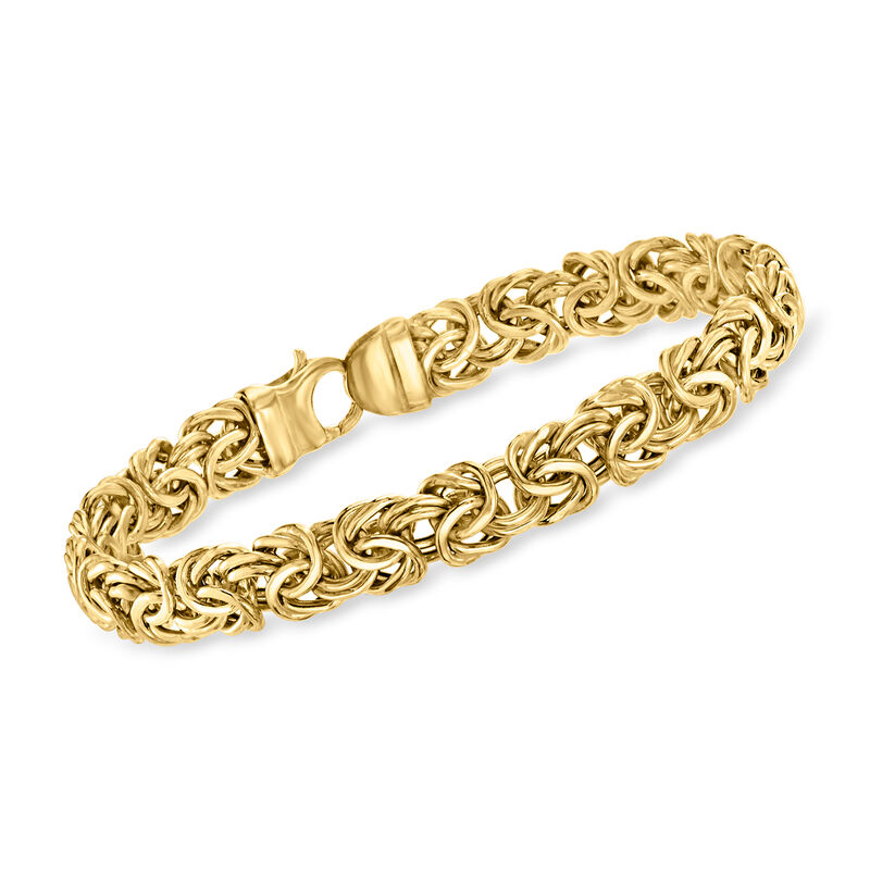 14kt Yellow Gold Byzantine Bracelet image number 0