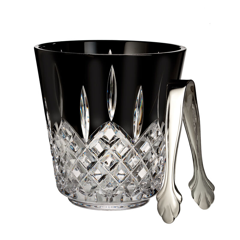 Waterford Crystal &quot;Lismore Black&quot; Ice Bucket with Tongs image number 0