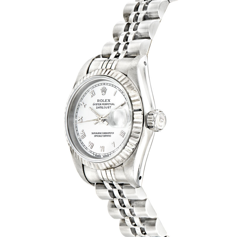 Pre-Owned Rolex Datejust Women's 26mm Automatic Stainless Steel and 18kt White Gold Watch  image number 1
