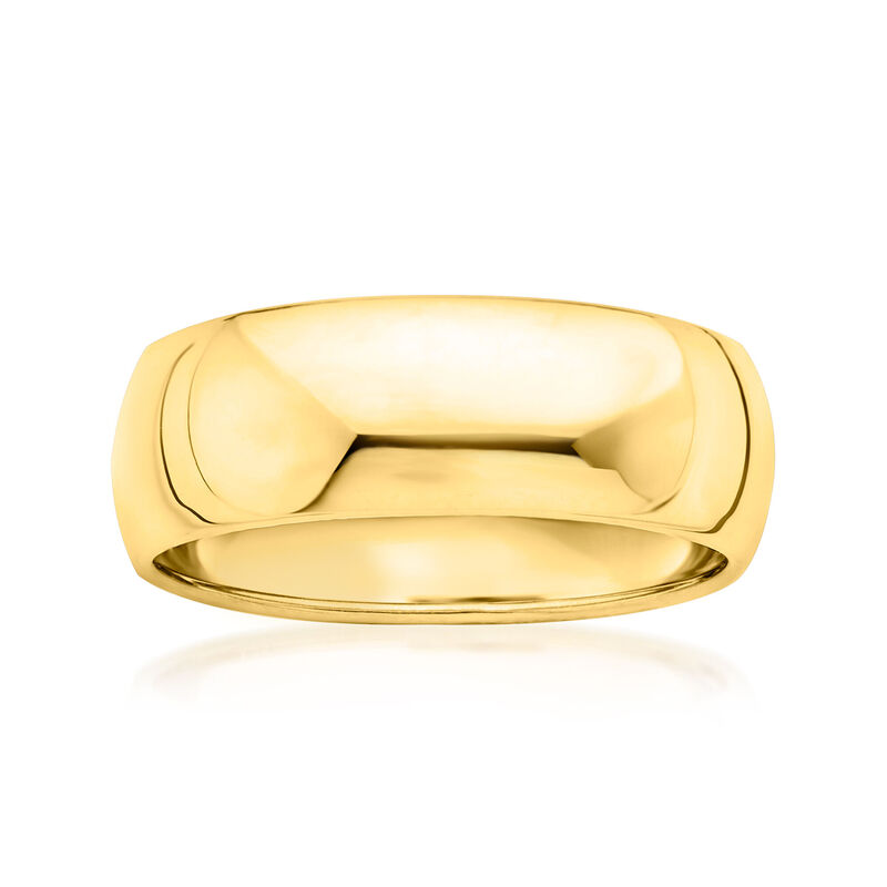 Italian 14kt Yellow Gold Dome Ring image number 0