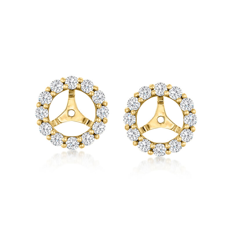 .85 ct. t.w. Lab-Grown Diamond Earring Jackets in 14kt Yellow Gold  image number 2