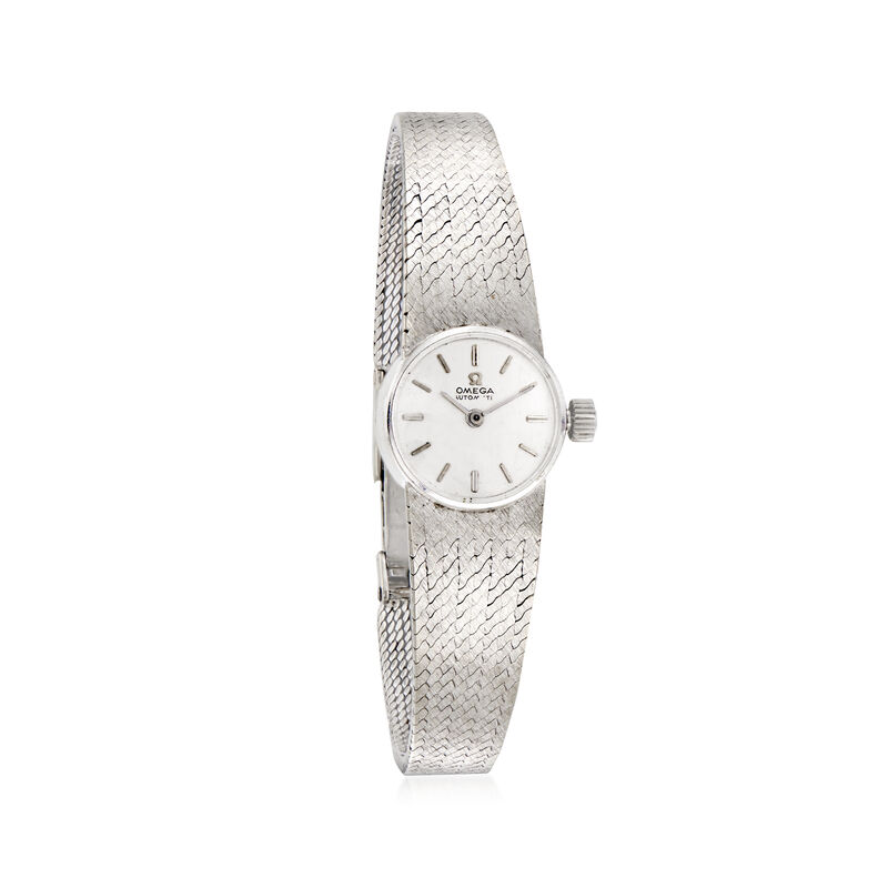 C. 1960 Vintage Omega De Ville Women's 17mm 14kt White Gold Watch image number 0
