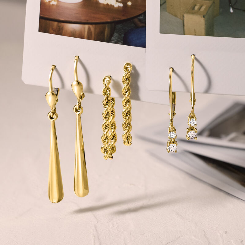 .20 ct. t.w. Diamond Drop Earrings in 10kt Yellow Gold  image number 2