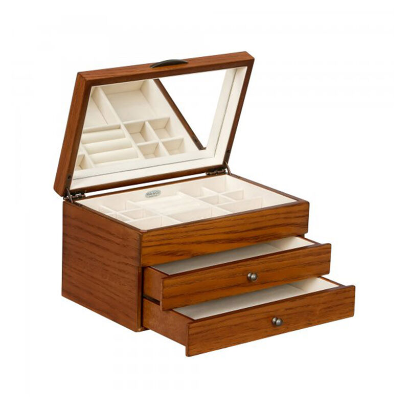 Mele & Co. "Selma" Walnut-Finish Wooden Jewelry Box image number 2
