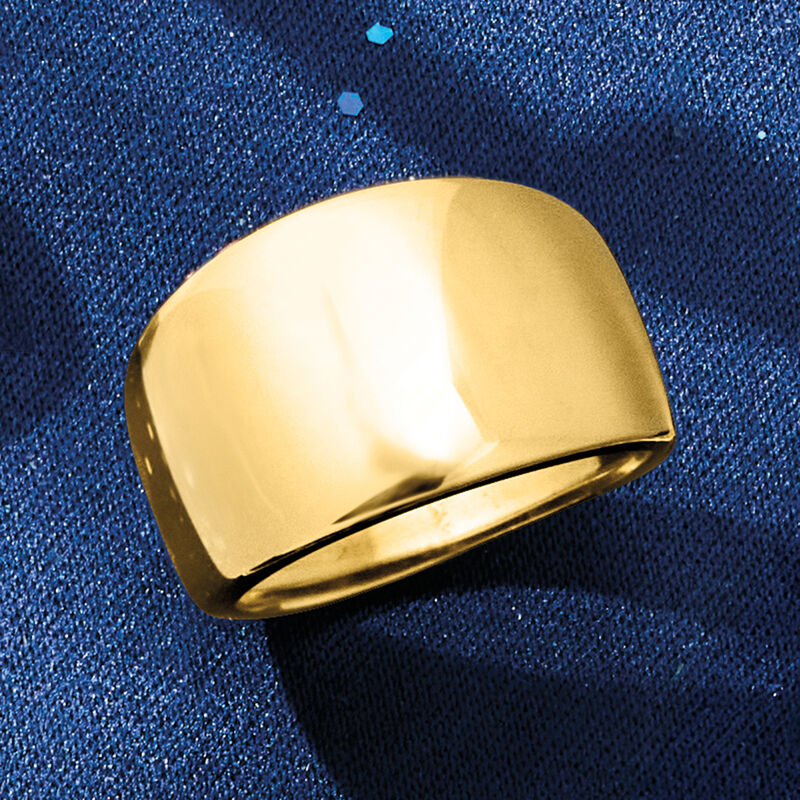 Italian 18kt Yellow Gold Dome Ring image number 3