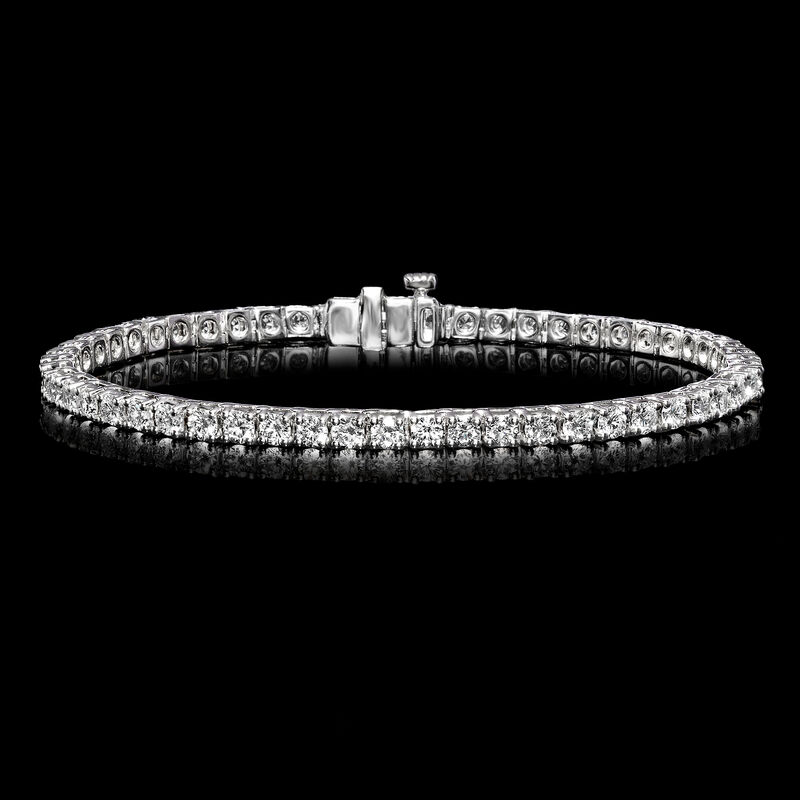 5.00 ct. t.w. Lab-Grown Diamond Tennis Bracelet in Sterling Silver image number 3