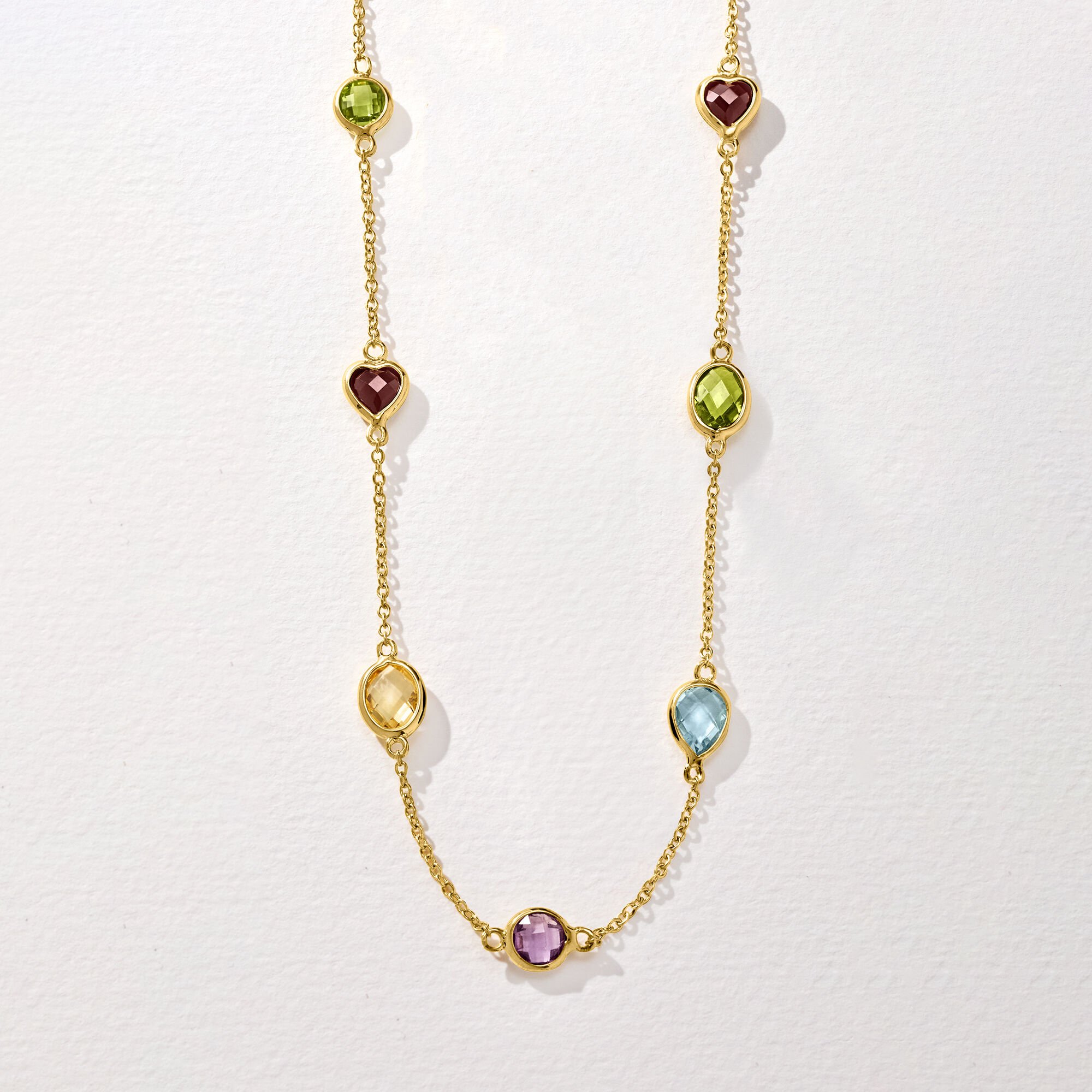 Ross-Simons 13.80 ct. t.w. Bezel-Set Multi-Gemstone Station