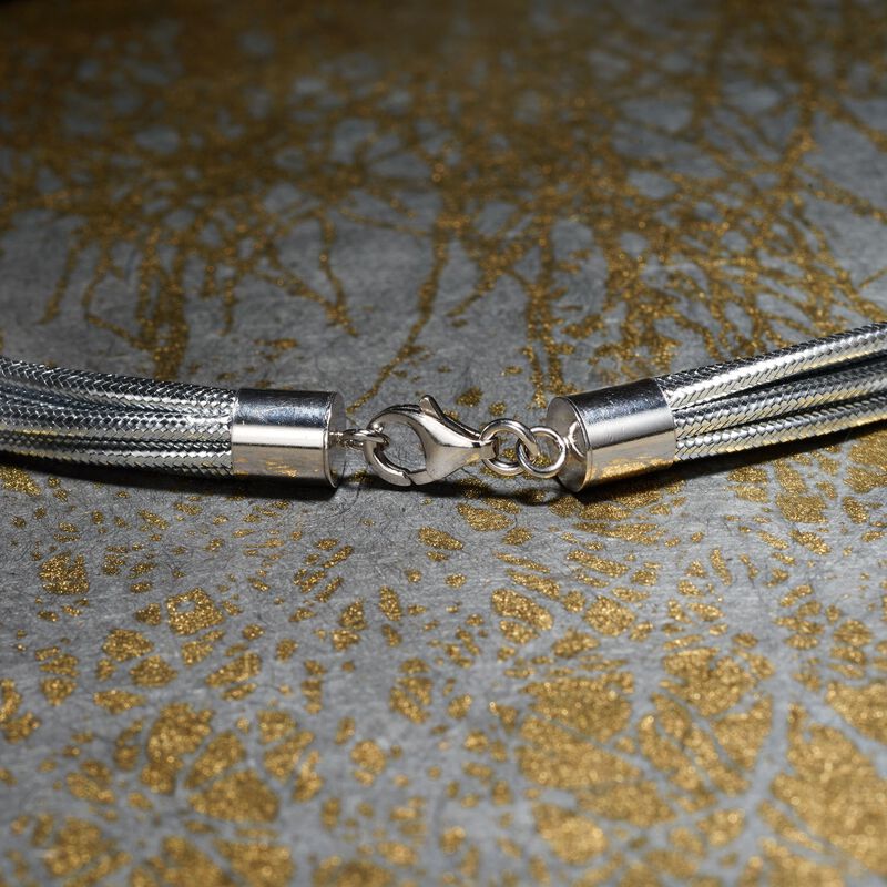 Italian Flex Knot Necklace with Sterling Silver image number 3