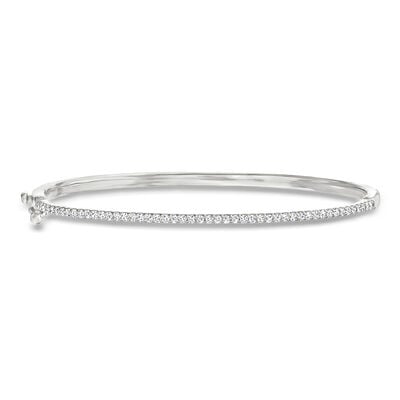 .50 ct. t.w. Diamond Bangle Bracelet in Sterling Silver