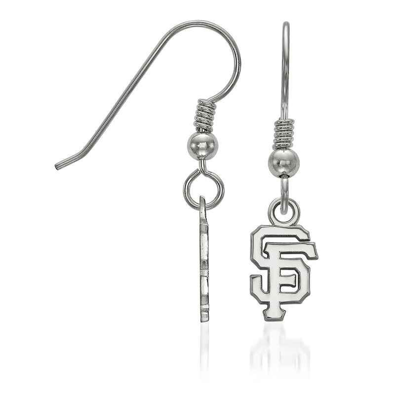 Sterling Silver MLB San Francisco Giants Extra Small Dangle Earrings image number 0