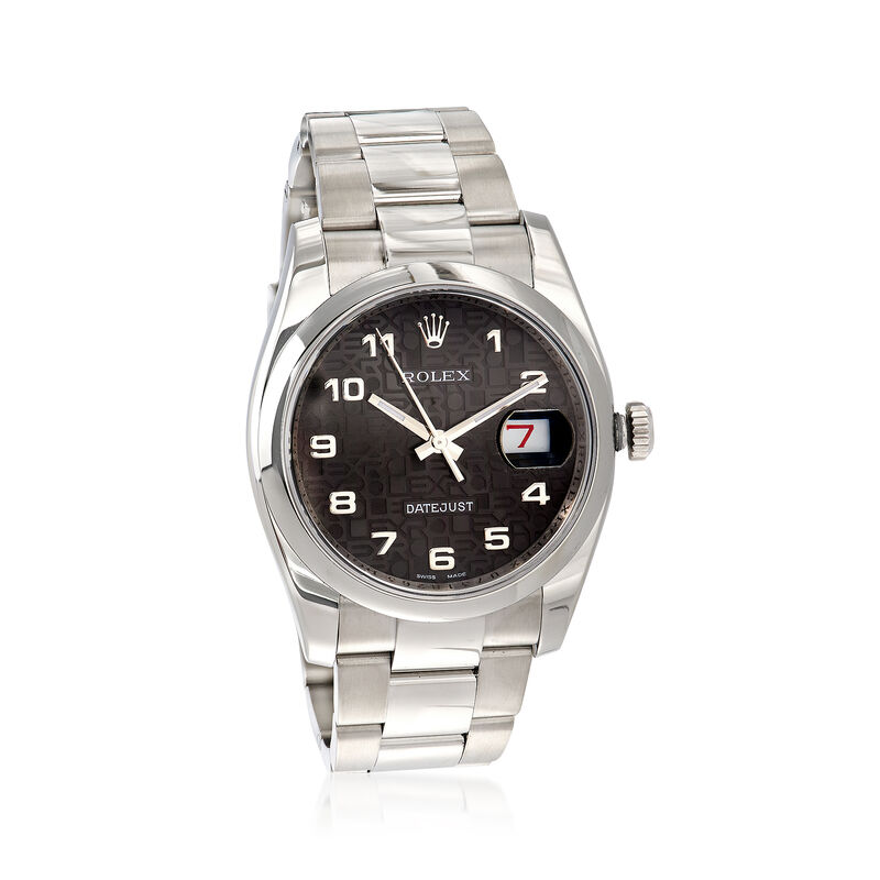 Pre-Owned Rolex Datejust Men's 36mm Automatic Stainless Steel Watch image number 0