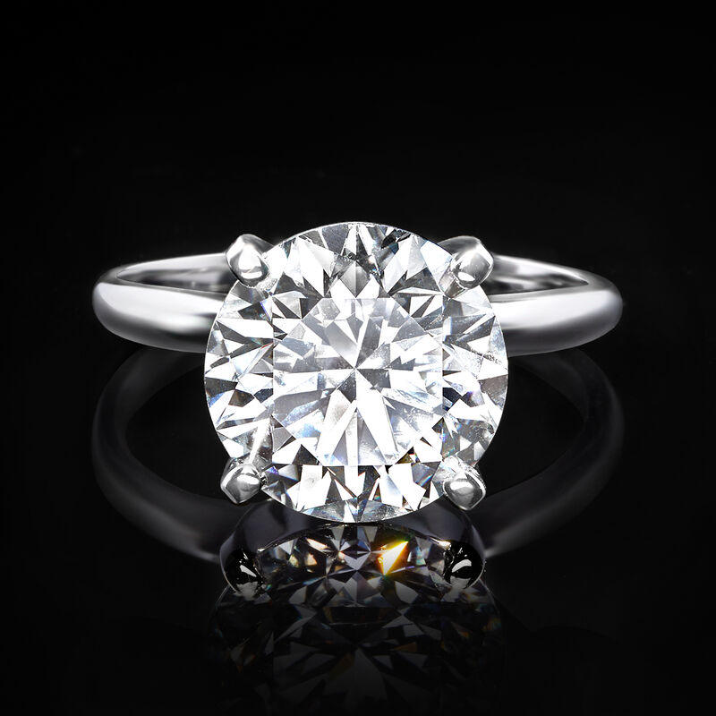 5.00 Carat Lab-Grown Diamond Solitaire Ring in 14kt White Gold image number 3