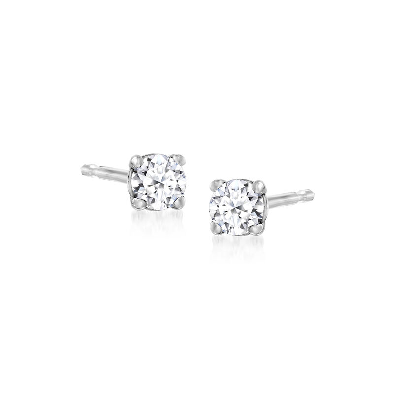 .10 ct. t.w. Lab-Grown Diamond Stud Earrings in Sterling Silver  image number 0