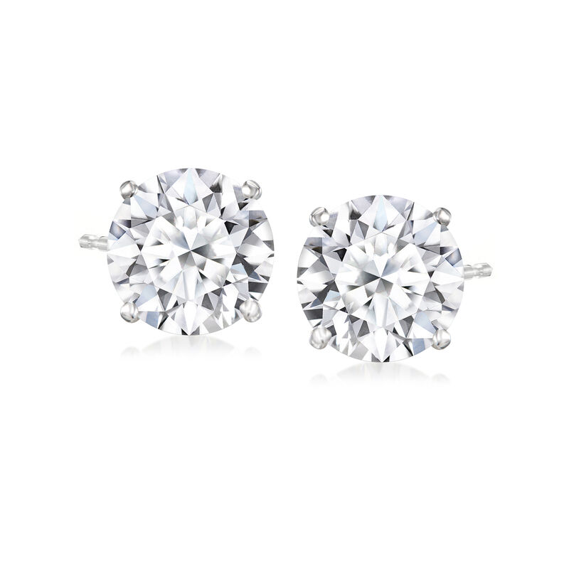 4.00 ct. t.w. Lab-Grown Diamond Stud Earrings in 14kt White Gold  image number 0