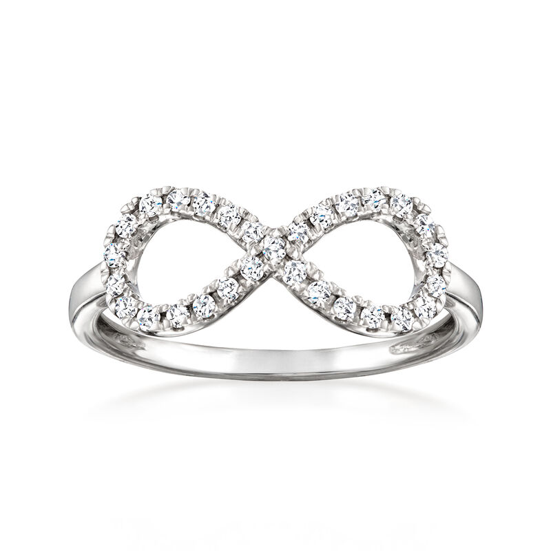.25 ct. t.w. Diamond Infinity Ring in Sterling Silver image number 0