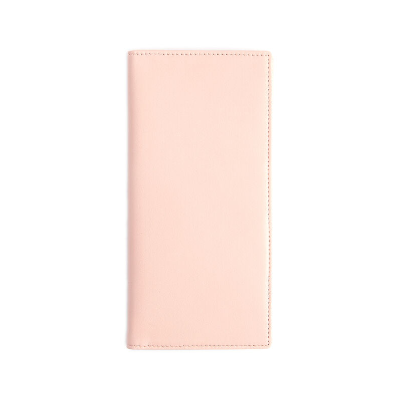 Royce Pink Leather Personalized Rfid-Blocking Travel Document Case image number 1